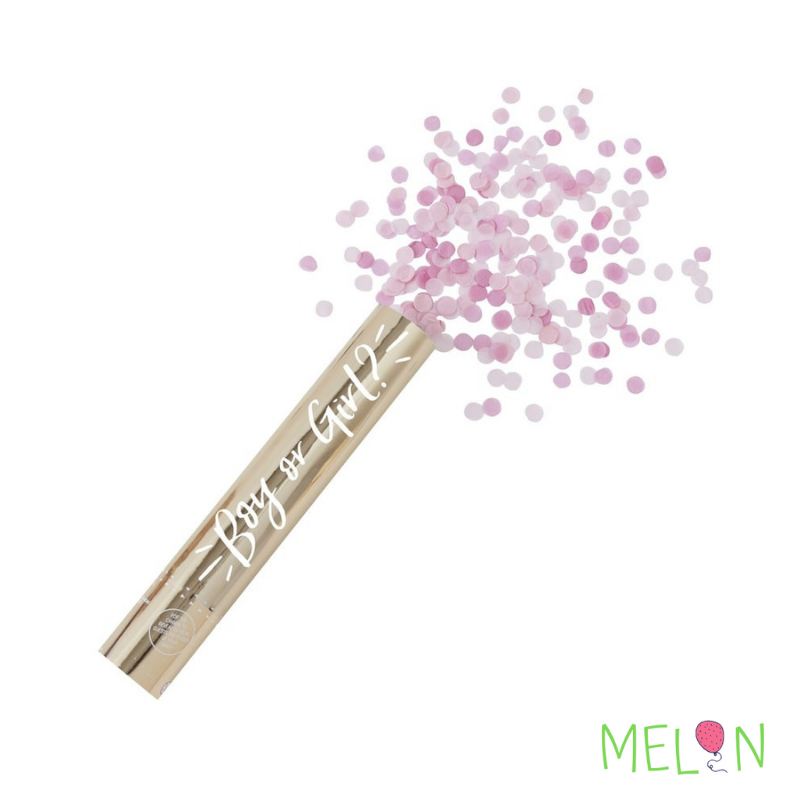 Pink Gender Reveal Air Confetti Shooter