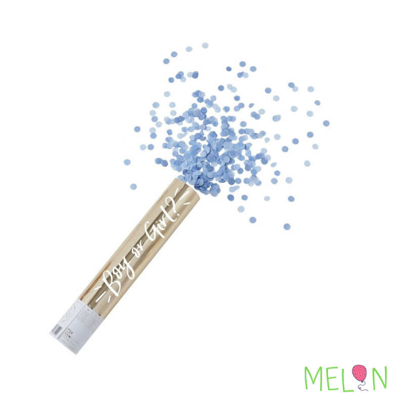 Blue Gender Reveal Air Confetti Shooter