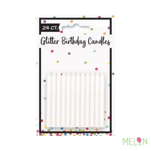 Birthday Candles – Glitter Iridescent – 24 count available at MelonMart Trinidad & Tobago with nationwide delivery