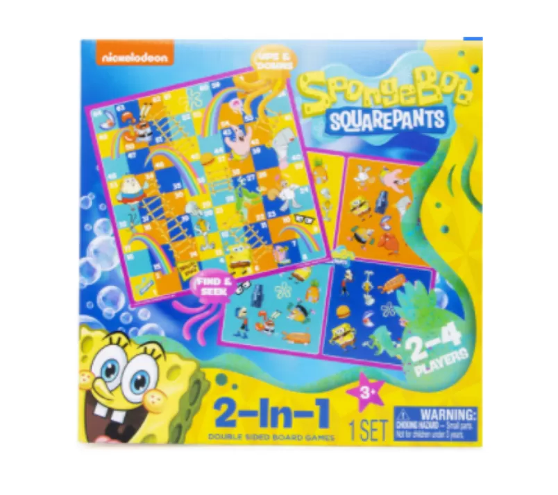 Spongebob Squarepants™ 2 in 1 board games available at MelonMart Trinidad & Tobago with nationwide delivery