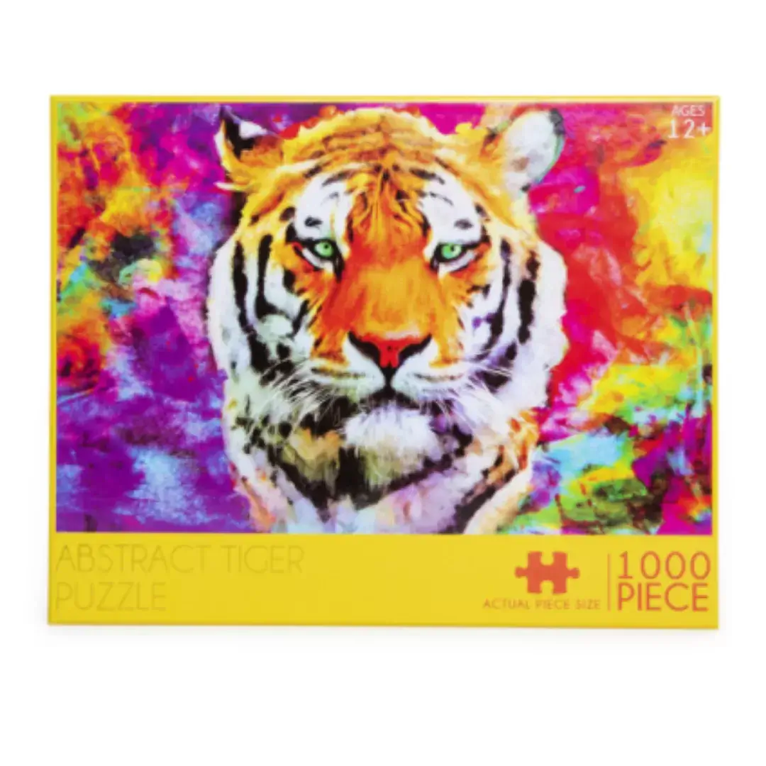 abstract tiger 1000 piece puzzle available at MelonMart Trinidad & Tobago with nationwide delivery