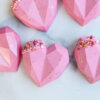 Mini Diamond Geometric Heart 3D Silicone Mold - 6 Cavities - Image 2