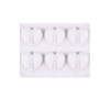 Mini Diamond Geometric Heart 3D Silicone Mold - 6 Cavities - Image 3