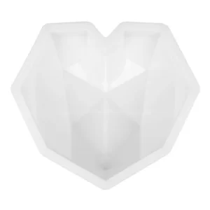 Diamond Geometric Heart 3D Silicone Mold – 22 x 18 x 5 cm available at MelonMart Trinidad & Tobago with nationwide delivery