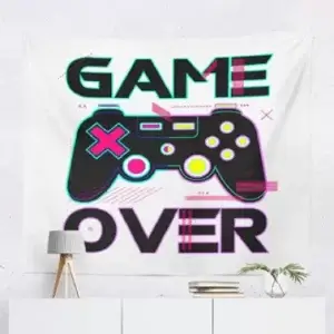 Game Over Tapestry 28 x 23 inches available at MelonMart Trinidad & Tobago with nationwide delivery