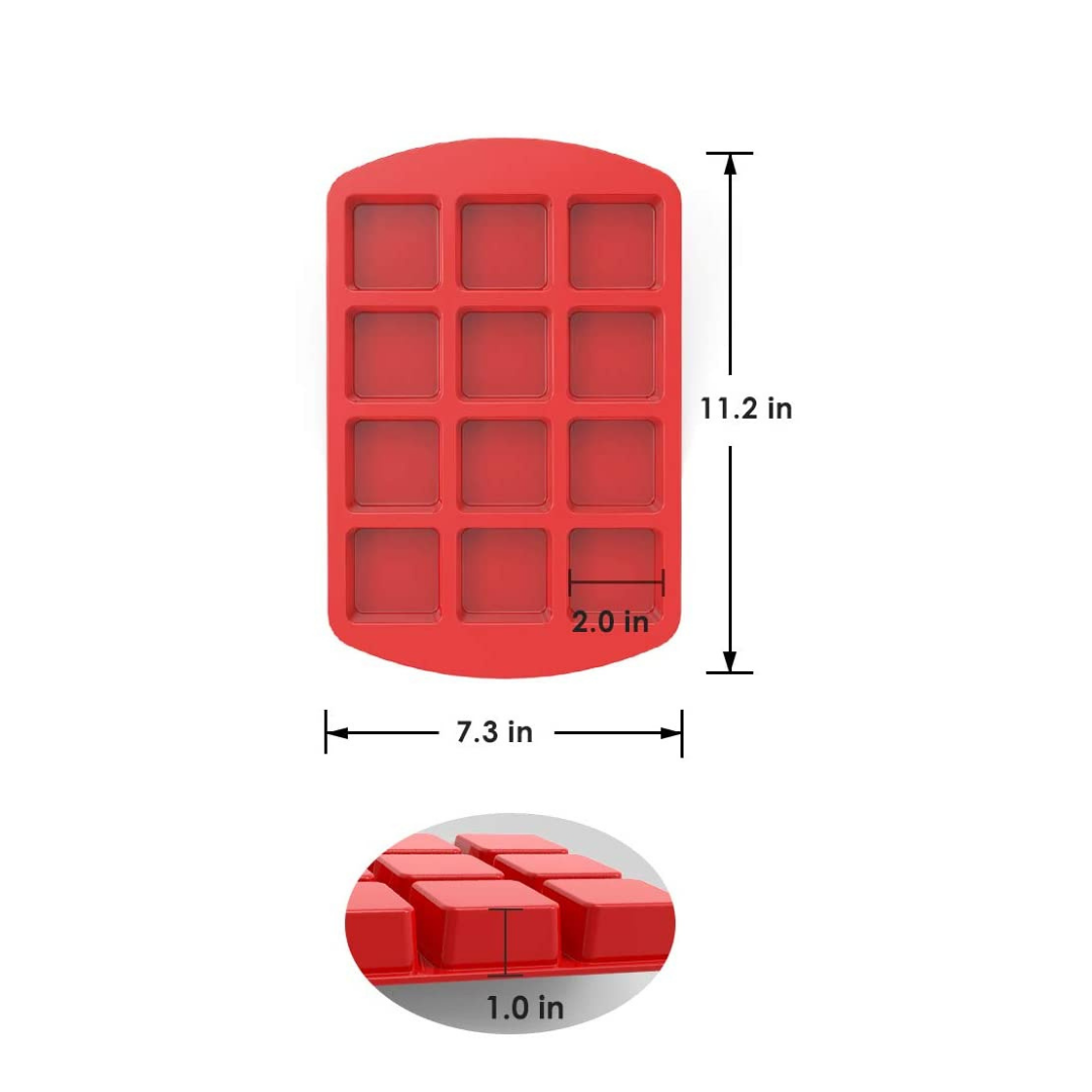 Square Mold for Fudge, Cake, Brownie, Breads etc 11.2 x 7.3 inches - Image 2