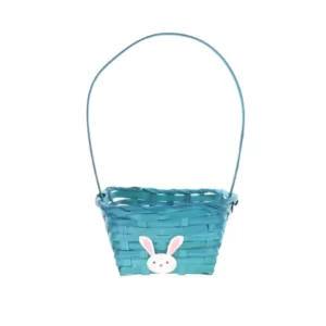Bamboo Teal Easter Basket – 8 inch available at MelonMart Trinidad & Tobago with nationwide delivery