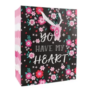 You Have My Heart Gift Bag 10.25in x 12.75in available at MelonMart Trinidad & Tobago with nationwide delivery