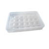 White Egg Holder for Refrigerator - 24 eggs (includes cover)