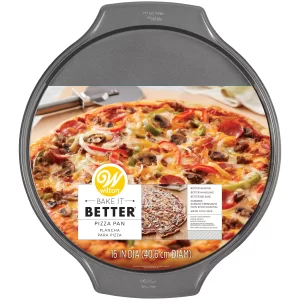 Wilton Bake It Better 16″ Pizza Pan (Extra Large) available at MelonMart Trinidad & Tobago with nationwide delivery