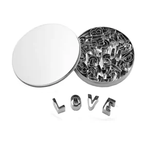 26 Pcs Stainless Steel Mini Alphabet Cutter available at MelonMart Trinidad & Tobago with nation