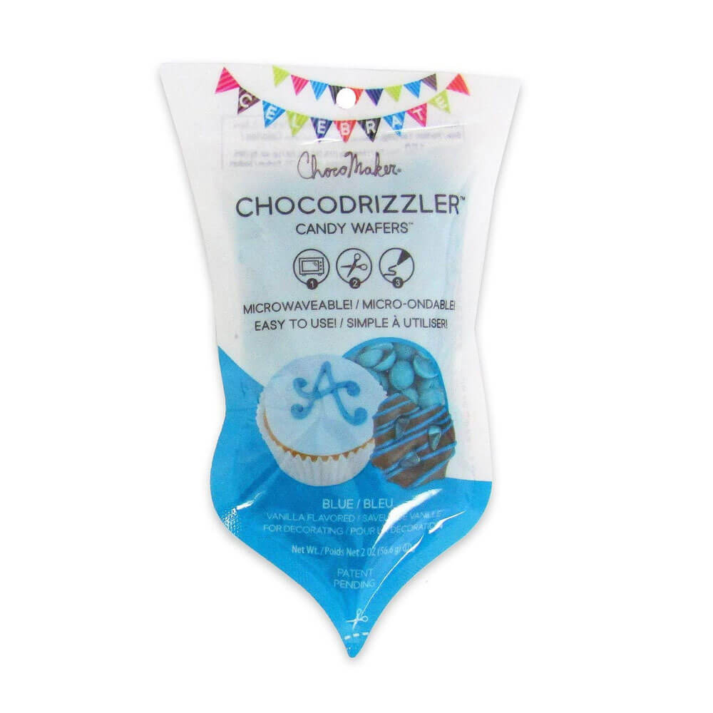 Blue Chocodrizzler Candy Wafers, 2 oz