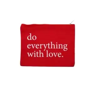 Do Everything With Love Canvas Pouch available at MelonMart Trinidad & Tobago with nationwide delivery