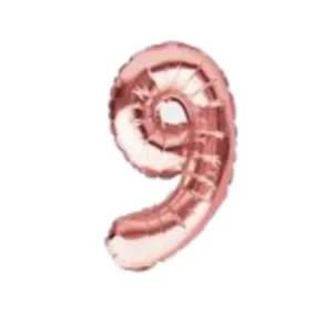 Rose Gold Metallic Foil balloons – 9 available at MelonMart Trinidad & Tobago with nationwide delivery