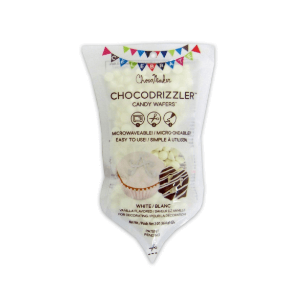 Bright White Chocodrizzler Candy Wafers, 2 oz