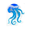 Jellyfish Silicone Coaster Mold 7.6" x 4.3" - Image 3
