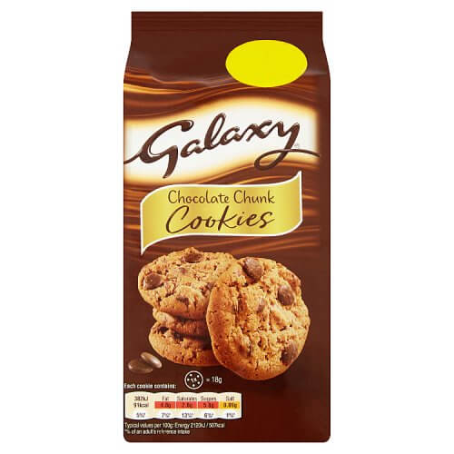 Galaxy Chocolate Chunk Cookies, 144g