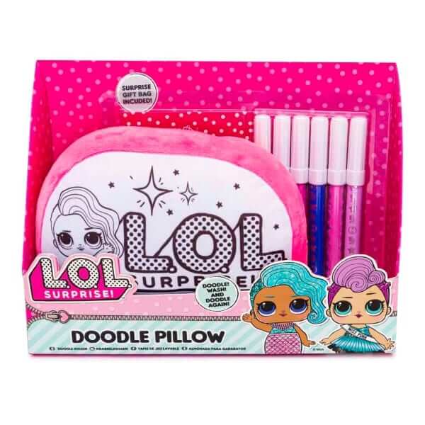 L.O.L Surprise! Doodle and Colouring Plush Pillow (designs vary)
