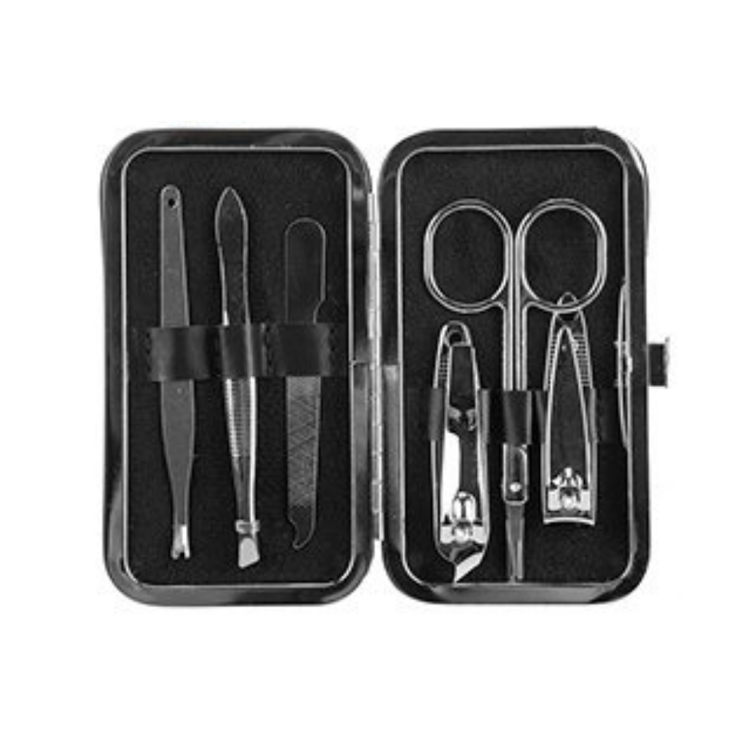 Men's Stainless Steel 6pc Manicure Grooming Nail Care Set - Melon Mart