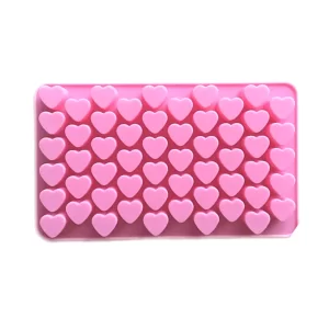 Pink Heart Mini Hearts Silicone Mold 7.1in x 4.1in x 0.4in available at MelonMart Trinidad & Tobago with nationwide delivery