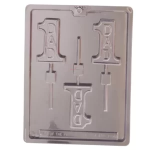 #1 Dad Chocolate Lollipop Mold available at MelonMart Trinidad & Tobago with nationwide delivery