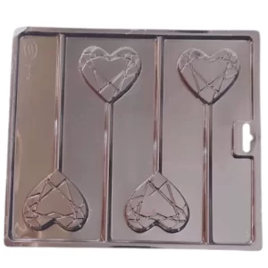 Geometric Heart Lolly Mold available at MelonMart Trinidad & Tobago with nationwide delivery