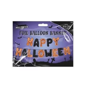 Happy Halloween Foil Balloon Banner available at MelonMart Trinidad & Tobago with nationwide delivery