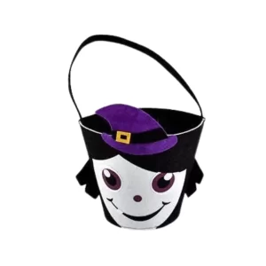 Trick or Treat Halloween Ghost Felt Basket available at MelonMart Trinidad & Tobago with nationwide delivery