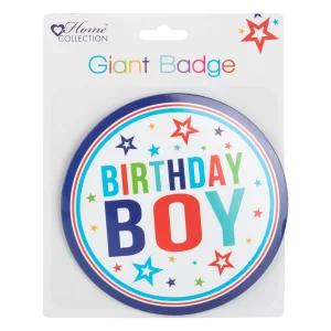 Birthday Boy Giant Badge available at MelonMart Trinidad & Tobago with nationwide delivery