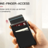 Simple RFID Blocking Aluminum Alloy Credit Card Holder - Image 2