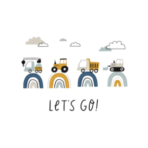 Construction Tractor Wall Decal