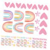 82pcs Boho Rainbow Wall Decals - Image 2