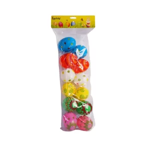 Assorted 12 Pcs Colorful Fillable 6cm Easter Egg Hunt Eggs available at MelonMart Trinidad & Tobago with nationwide delivery
