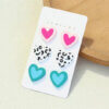 3-Piece Fun Heart Earring Set - Image 2