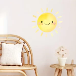 Cute Smiling Sunny Cartoon Sun Wall Sticker