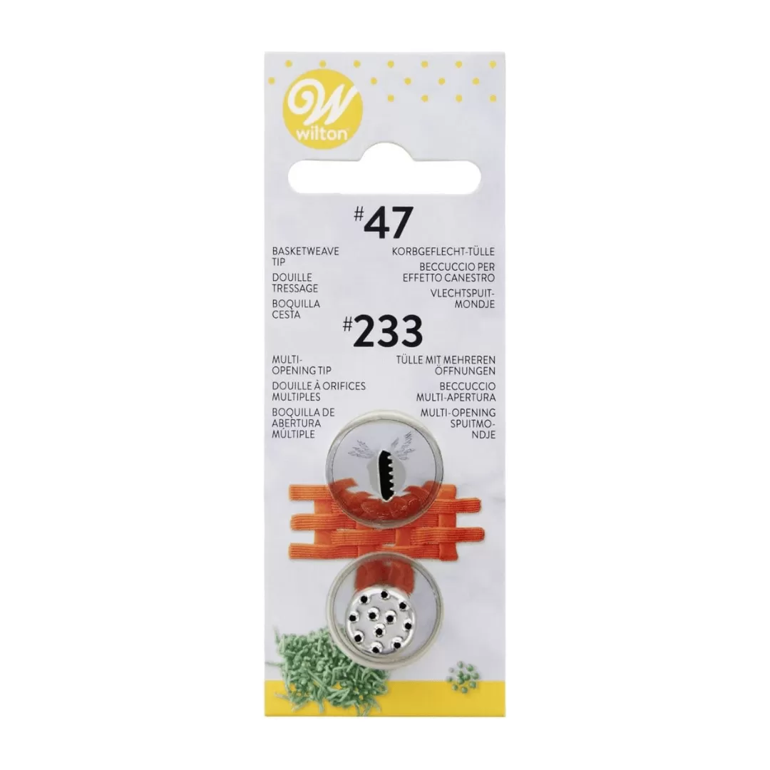 Wilton #47 Basketweave Tip & #233 Multi-Opening Tip available at MelonMart Trinidad & Tobago with nationwide delivery