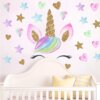 Magical Unicorn & Stars Wall Decal