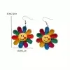 Colorful Smiley Face Earring - Image 3