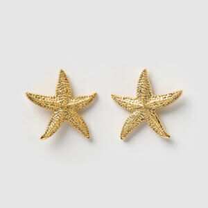 Golden Starfish Earring Set