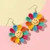 Colorful Smiley Face Earring - Image 2